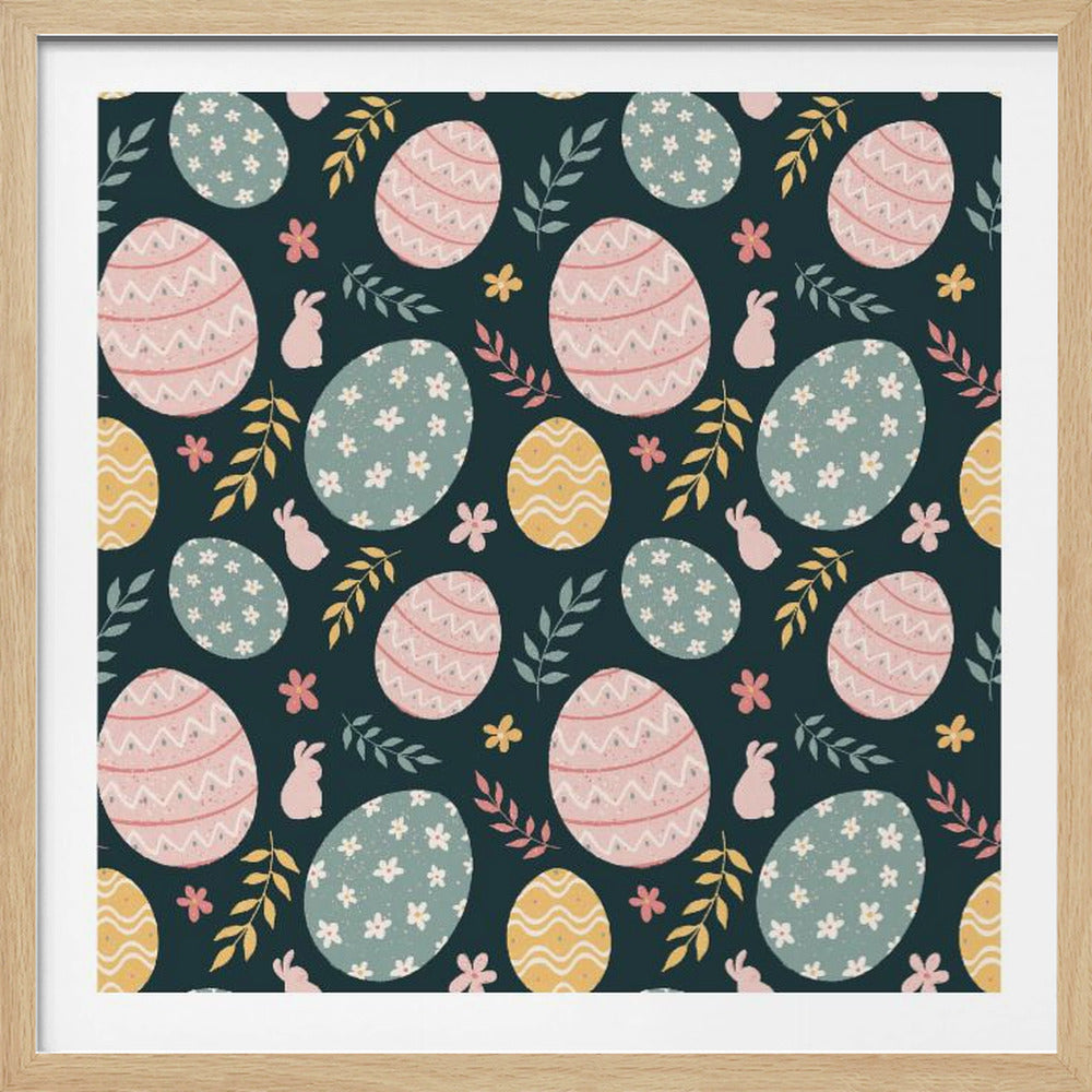 Easter repeat pattern - Poster / Art Print