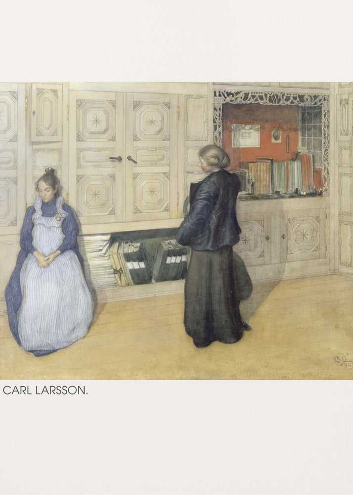Carl Larsson, Mother and Daughter, 1903, Watercolor 1 - Poster / Art Print