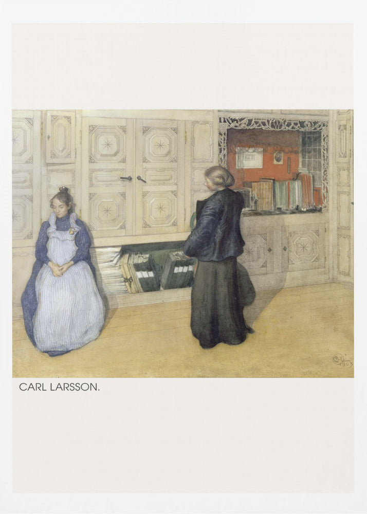 Carl Larsson, Mother and Daughter, 1903, Watercolor 1 - Poster / Art Print