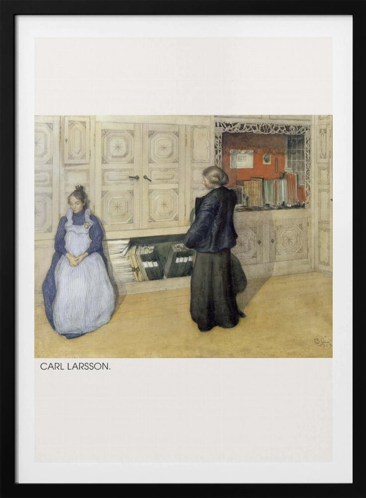 Carl Larsson, Mother and Daughter, 1903, Watercolor 1 - Poster / Art Print