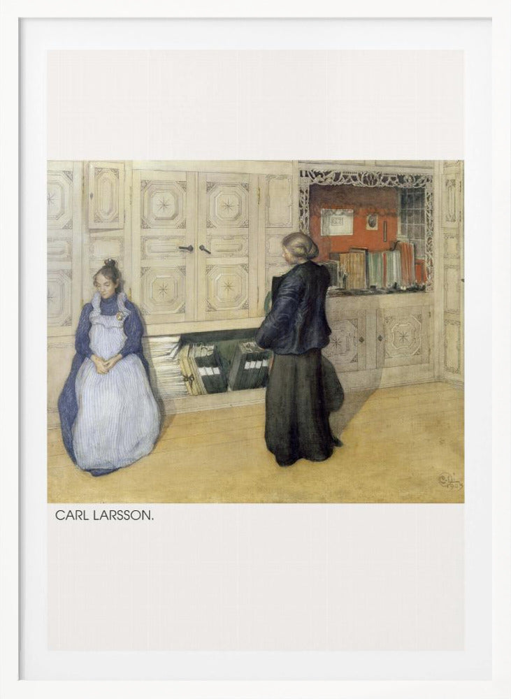 Carl Larsson, Mother and Daughter, 1903, Watercolor 1 - Poster / Art Print
