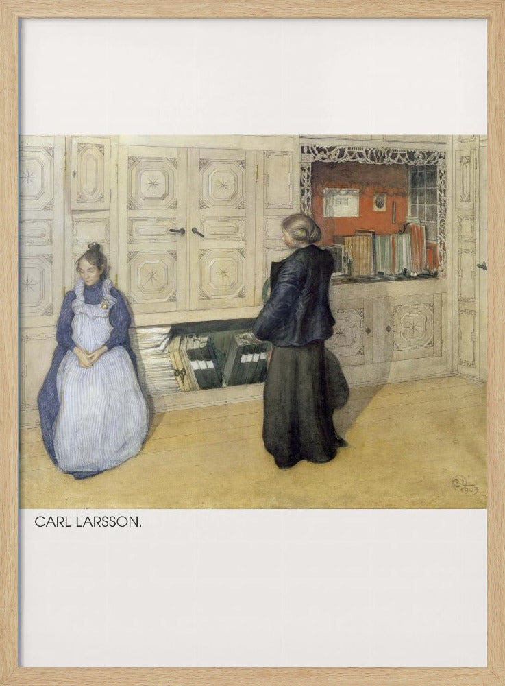 Carl Larsson, Mother and Daughter, 1903, Watercolor 1 - Poster / Art Print