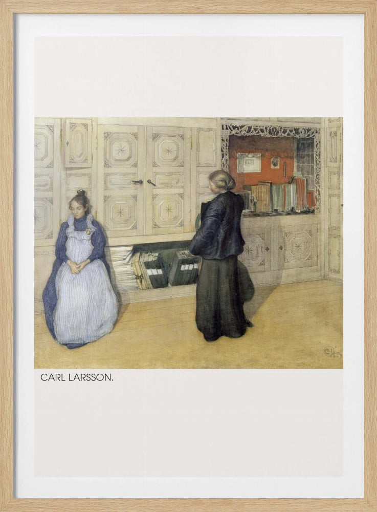Carl Larsson, Mother and Daughter, 1903, Watercolor 1 - Poster / Art Print