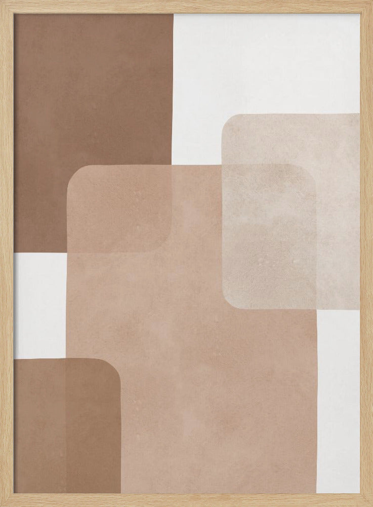 Boho watercolor strokes 3 - Poster / Art Print