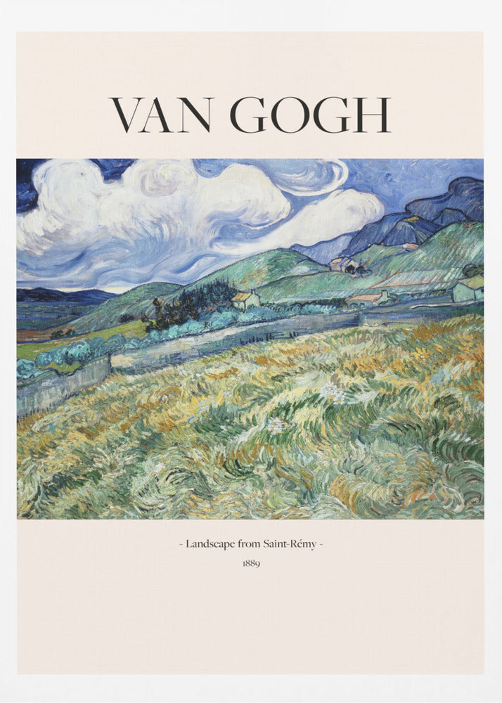 Landscape From Saint Rémy (1889) - Poster / Art Print