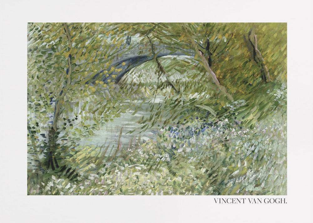 River Bank In Springtime (1887) Horisontal - Poster / Art Print