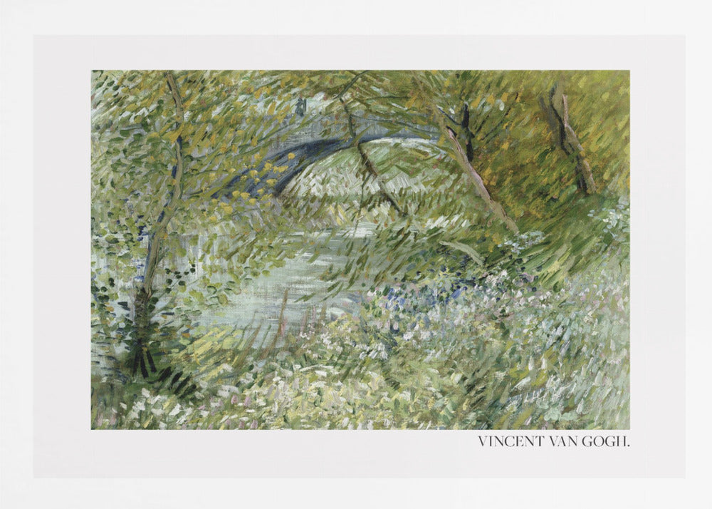 River Bank In Springtime (1887) Horisontal - Poster / Art Print