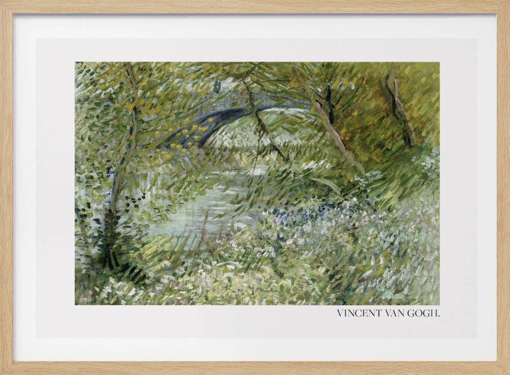 River Bank In Springtime (1887) Horisontal - Poster / Art Print