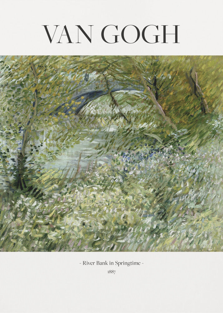 River Bank In Springtime (1887) - Poster / Art Print