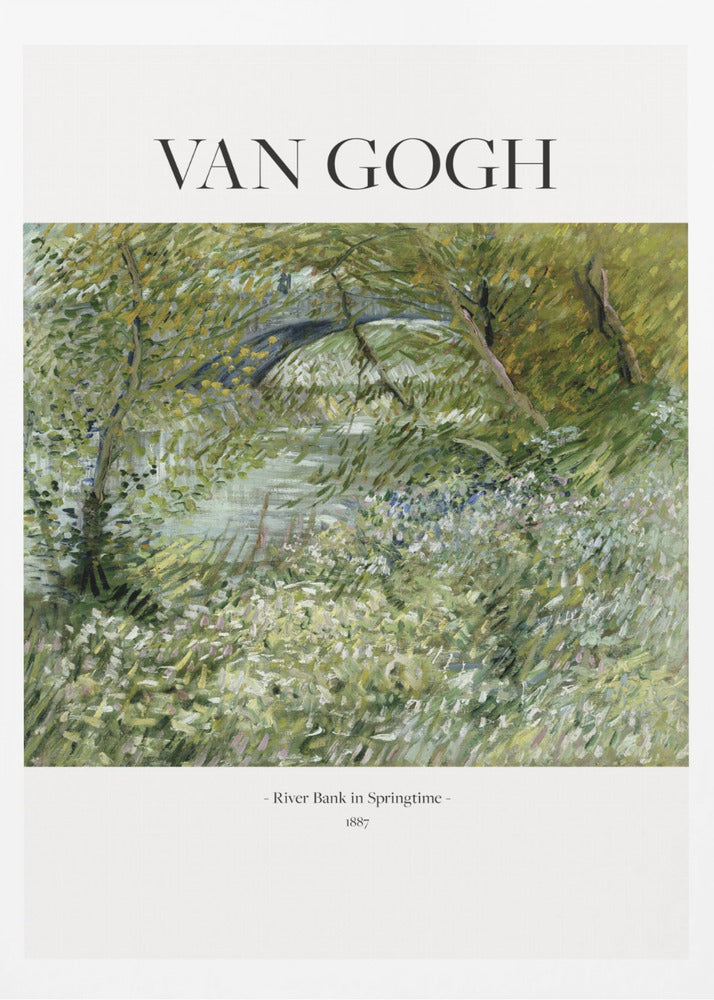 River Bank In Springtime (1887) - Poster / Art Print