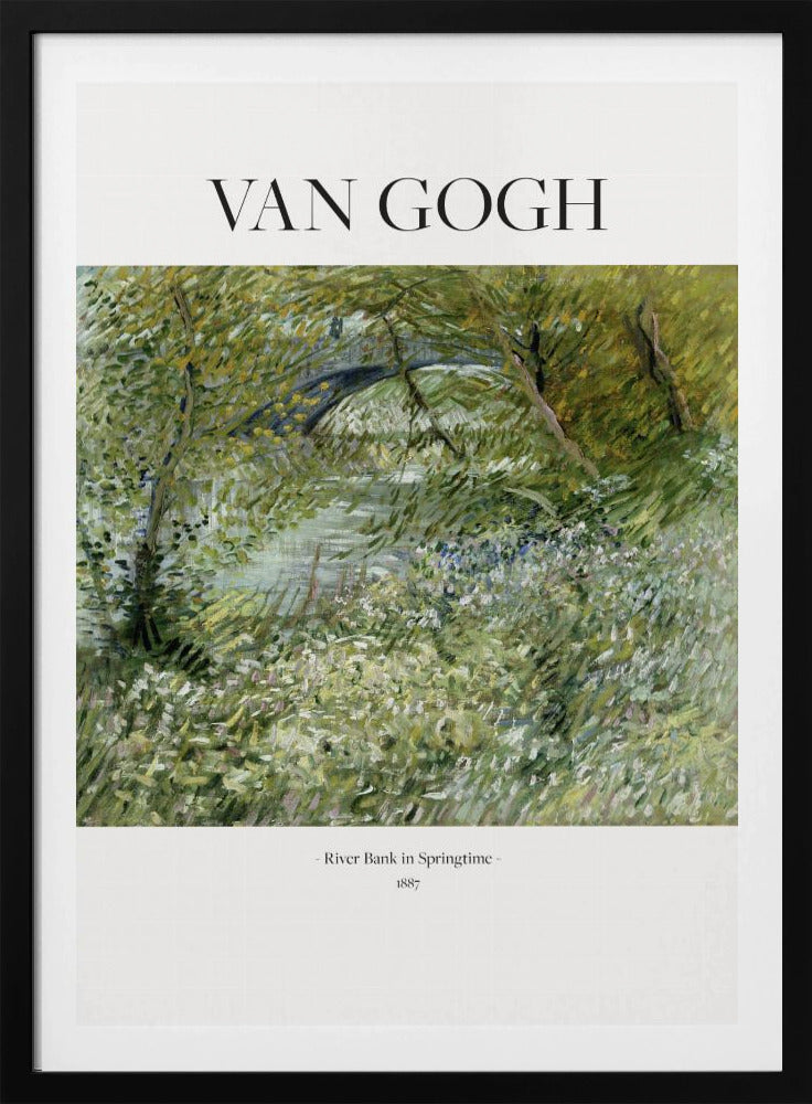 River Bank In Springtime (1887) - Poster / Art Print