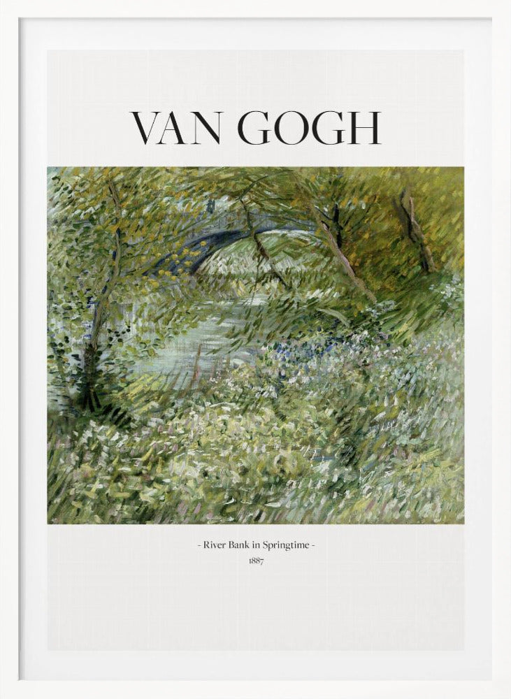 River Bank In Springtime (1887) - Poster / Art Print
