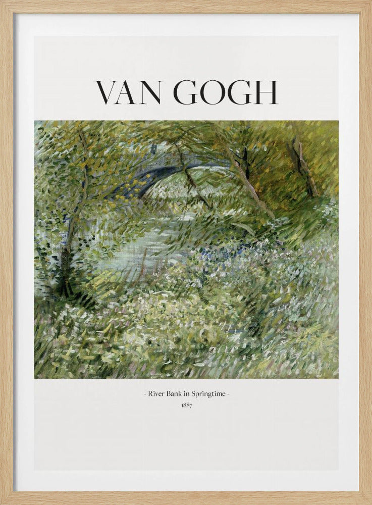 River Bank In Springtime (1887) - Poster / Art Print