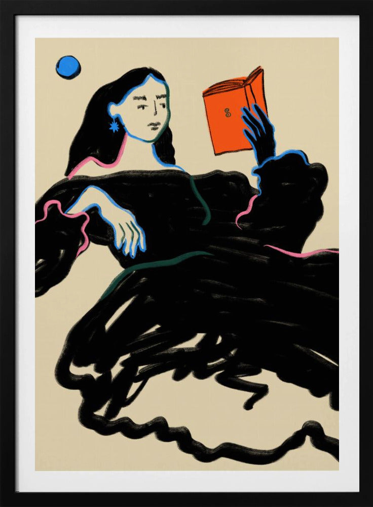 Midnight Reading - Poster / Art Print