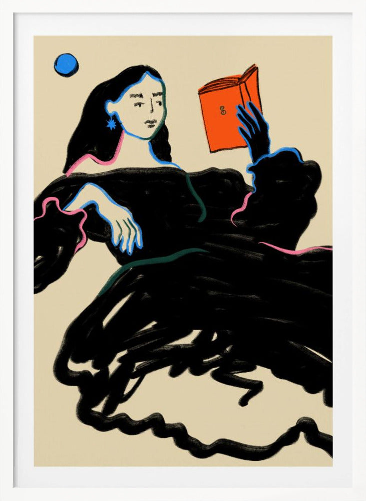 Midnight Reading - Poster / Art Print
