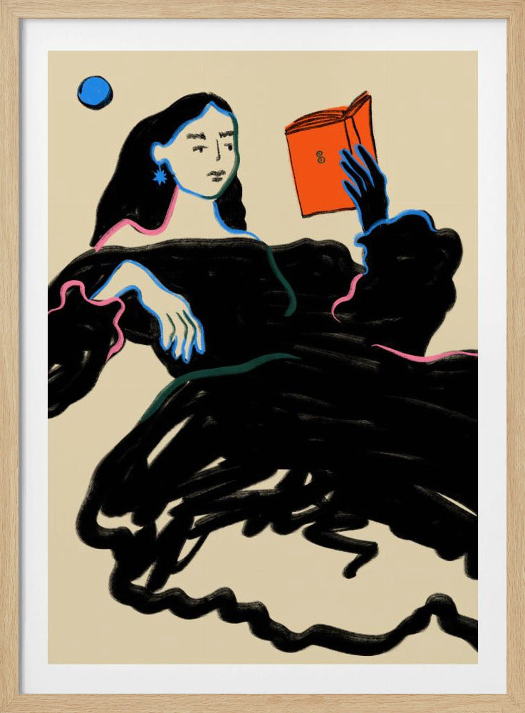 Midnight Reading - Poster / Art Print
