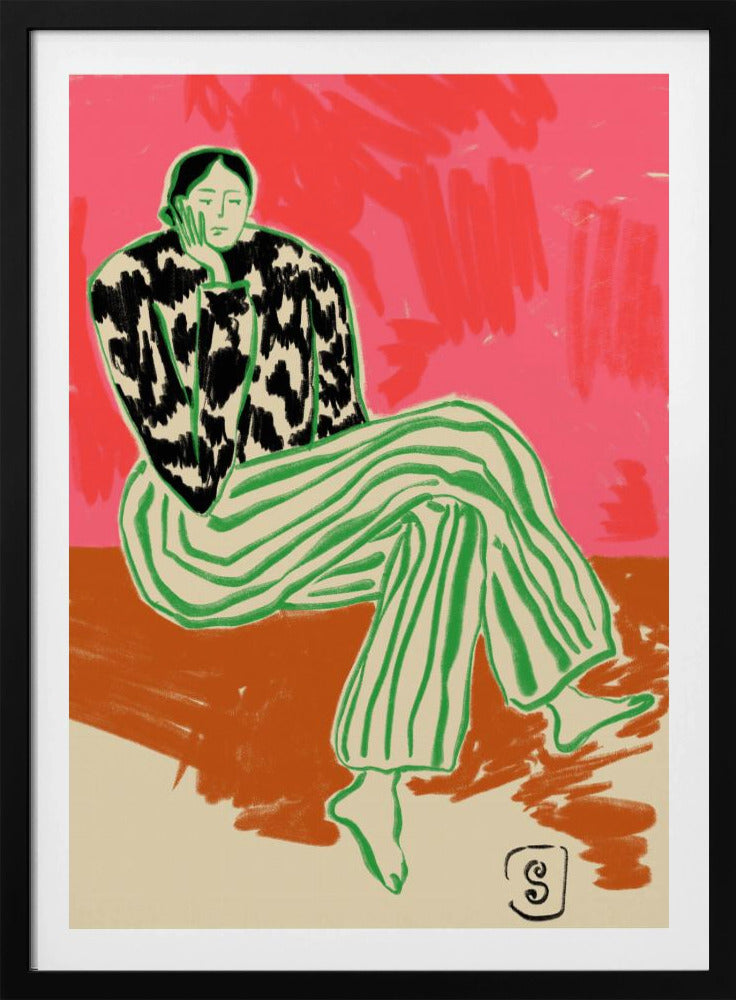 Calm Woman Portrait - Poster / Art Print