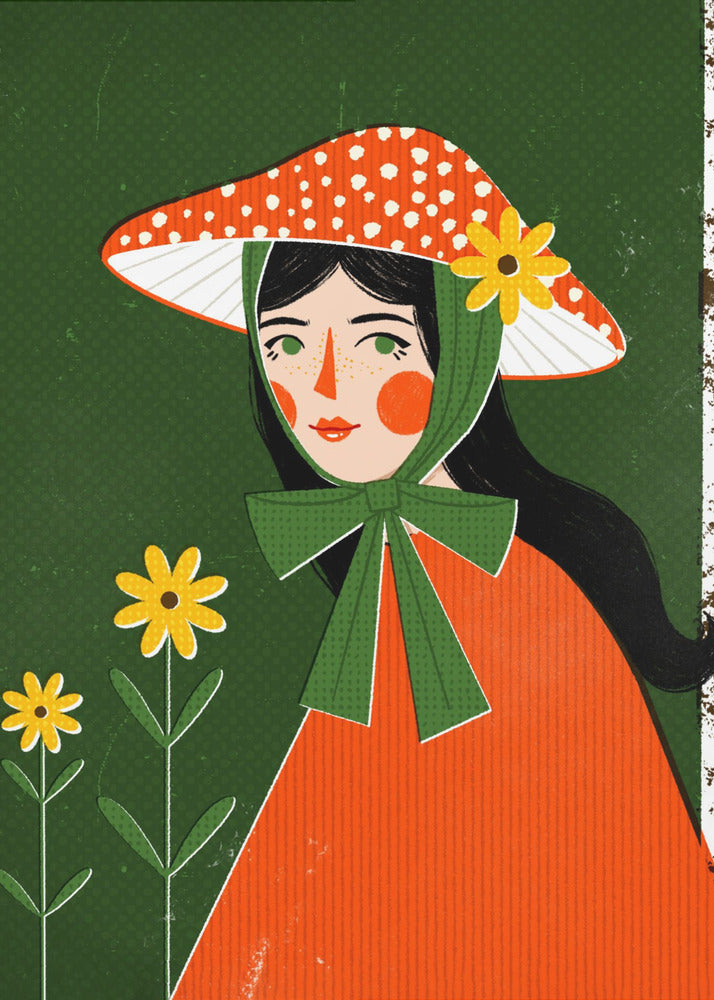 Mushroom Girl - Poster / Art Print