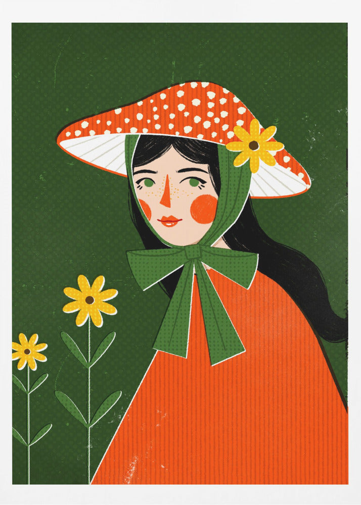 Mushroom Girl - Poster / Art Print
