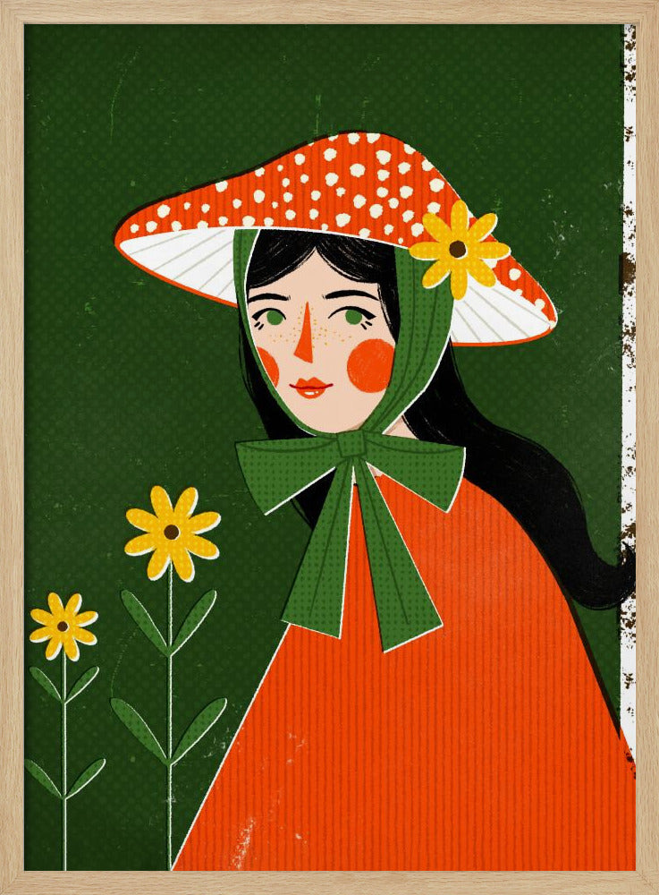 Mushroom Girl - Poster / Art Print