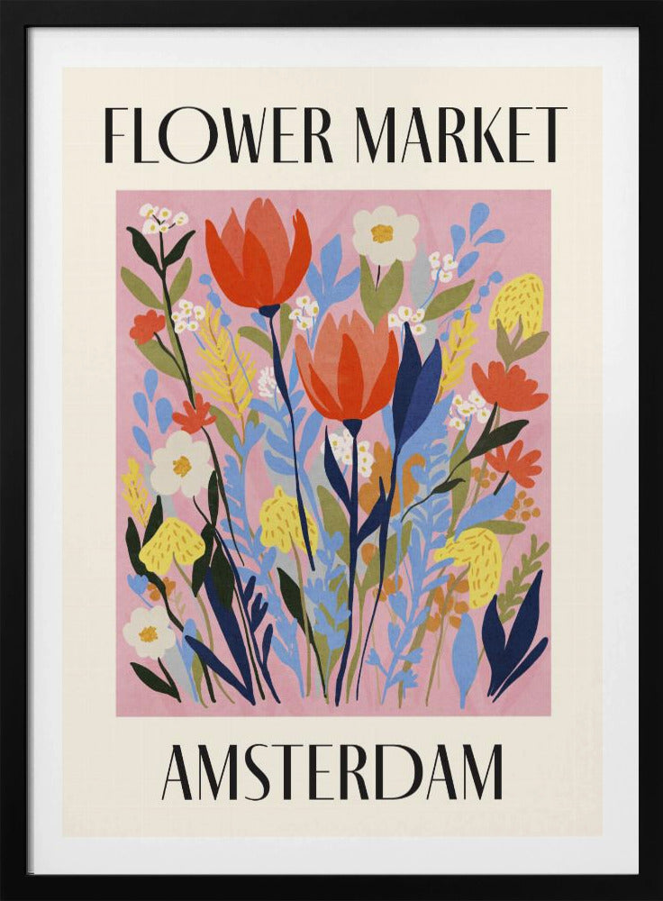 Flower Market Amsterdam Netherlands - Poster / Art Print