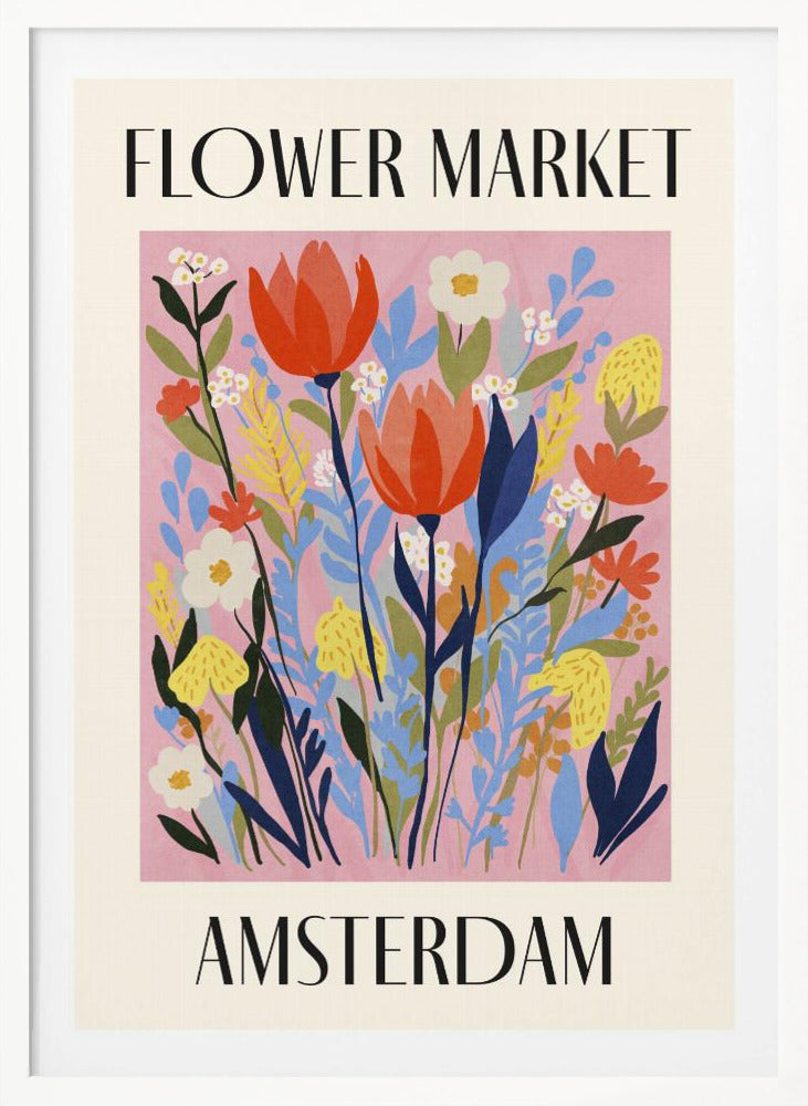 Flower Market Amsterdam Netherlands - Poster / Art Print