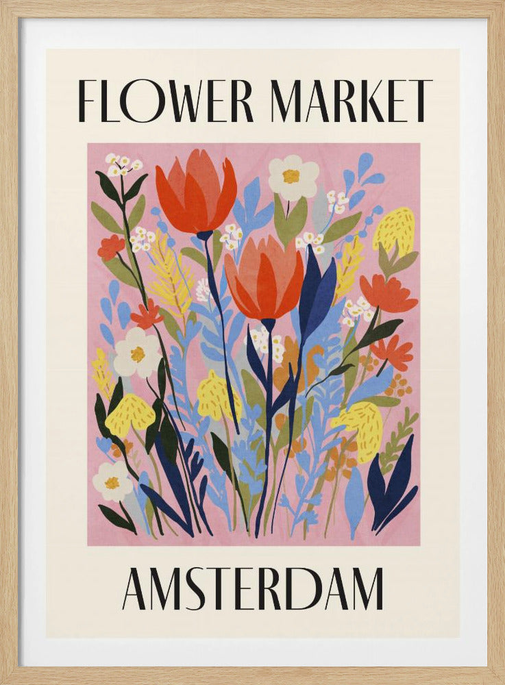 Flower Market Amsterdam Netherlands - Poster / Art Print