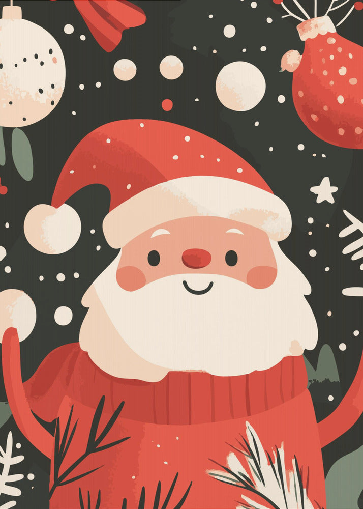 Happy Santa - Poster / Art Print