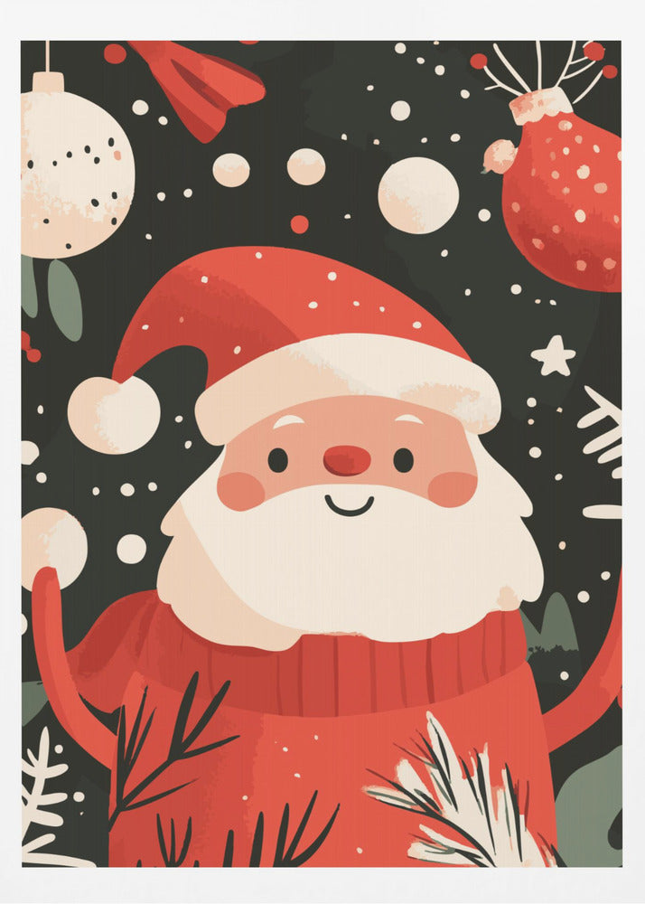 Happy Santa - Poster / Art Print