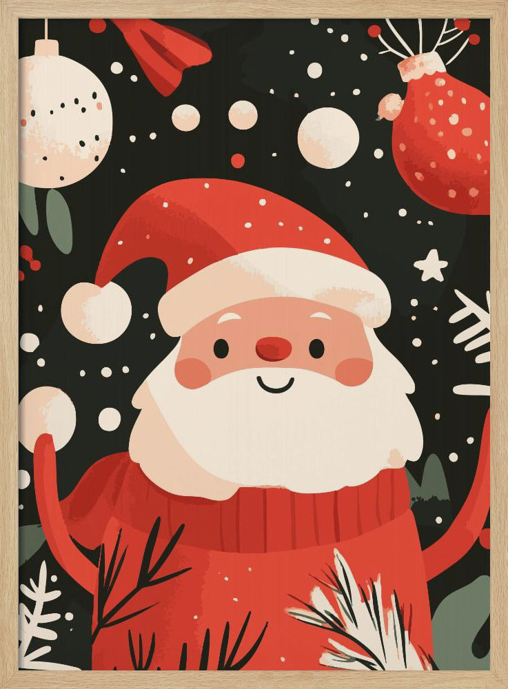 Happy Santa - Poster / Art Print