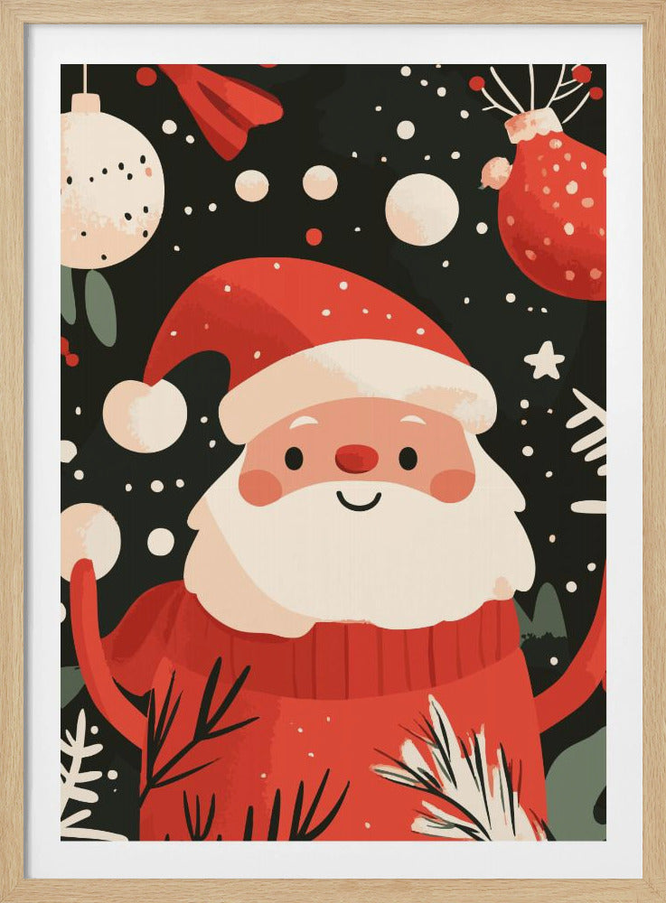 Happy Santa - Poster / Art Print