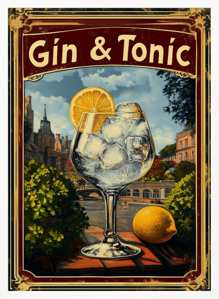 Gin & Tonic Vintage - Poster / Art Print