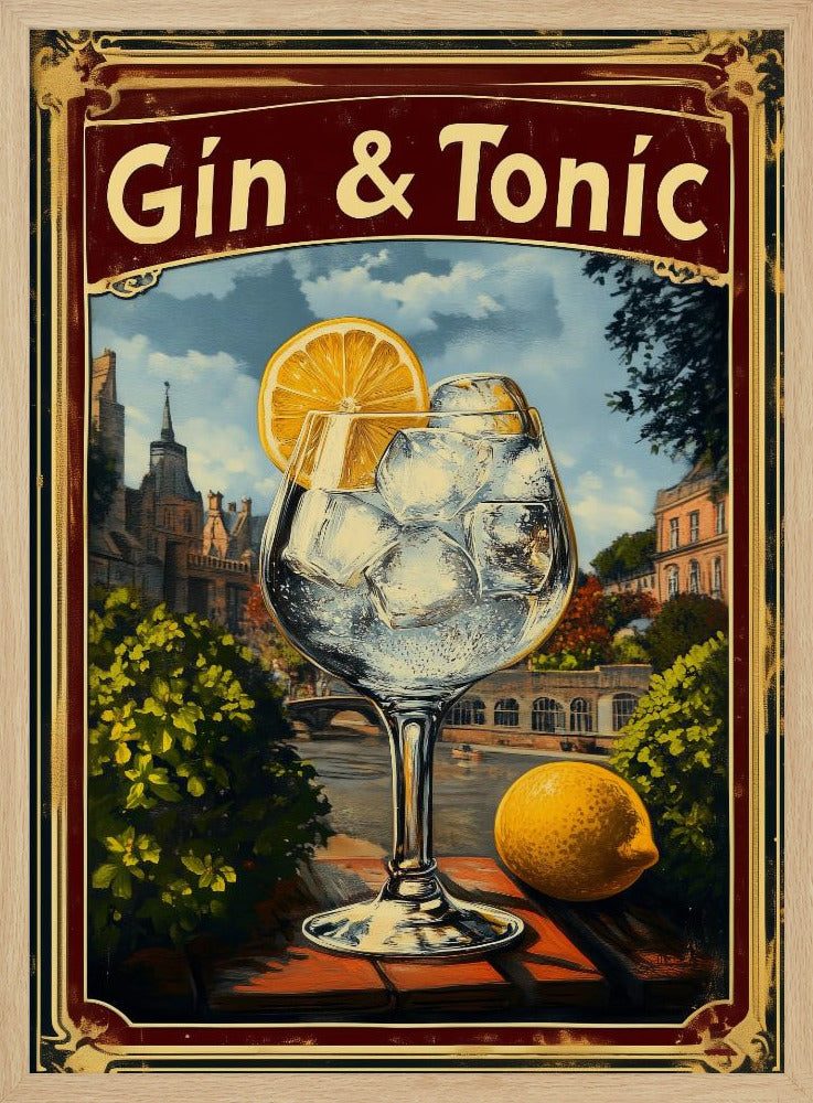 Gin & Tonic Vintage - Poster / Art Print