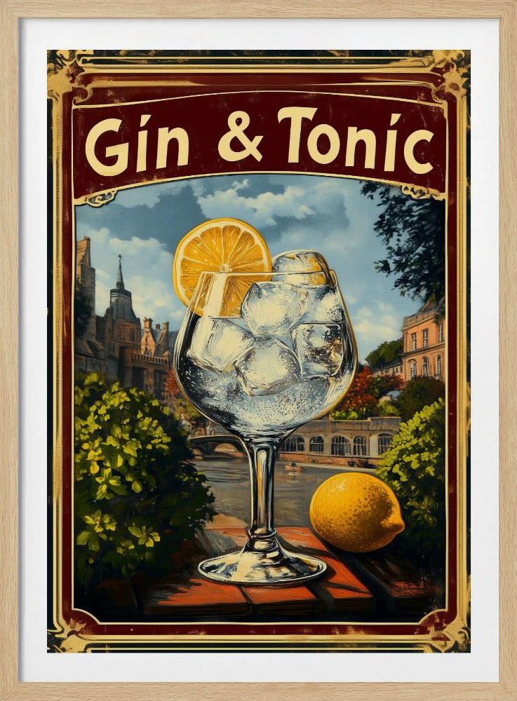 Gin & Tonic Vintage - Poster / Art Print