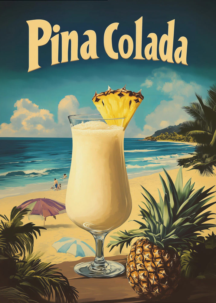 Pina Colada Vintage - Poster / Art Print