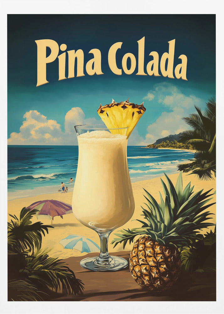 Pina Colada Vintage - Poster / Art Print