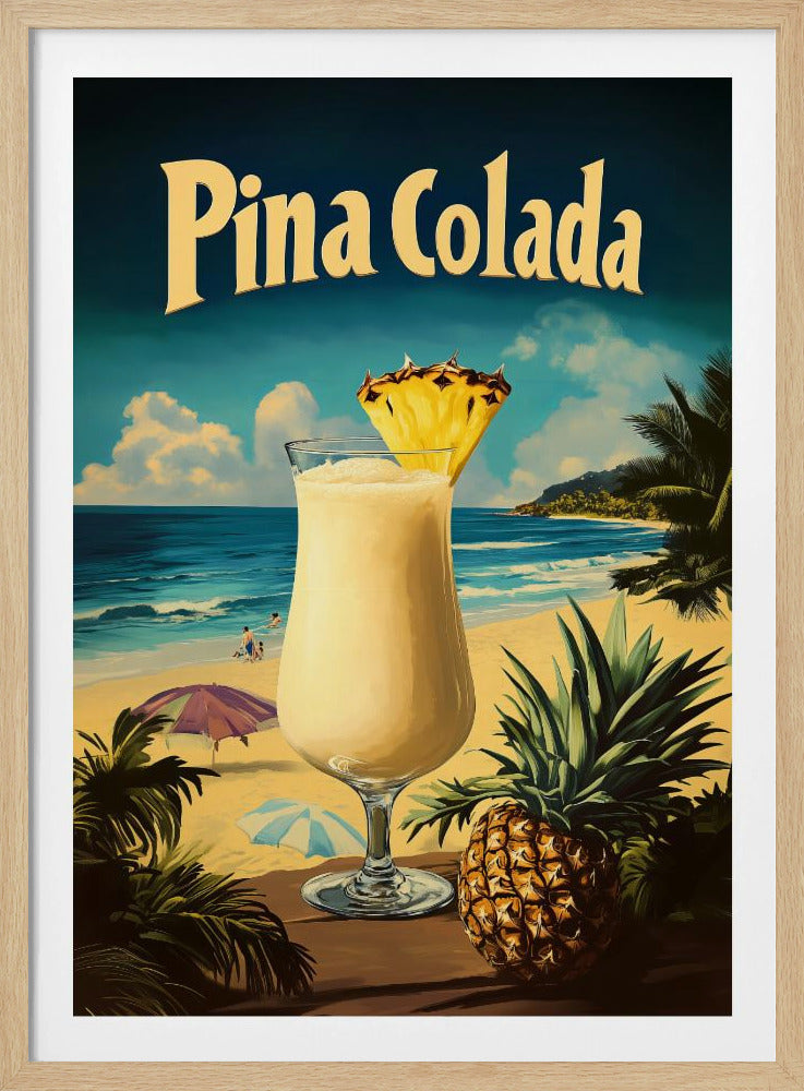 Pina Colada Vintage - Poster / Art Print