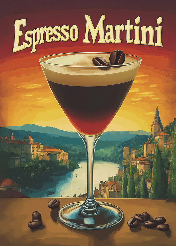 Espresso Martini Vintage - Poster / Art Print