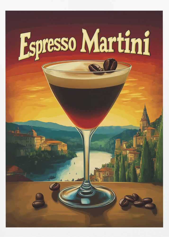 Espresso Martini Vintage - Poster / Art Print