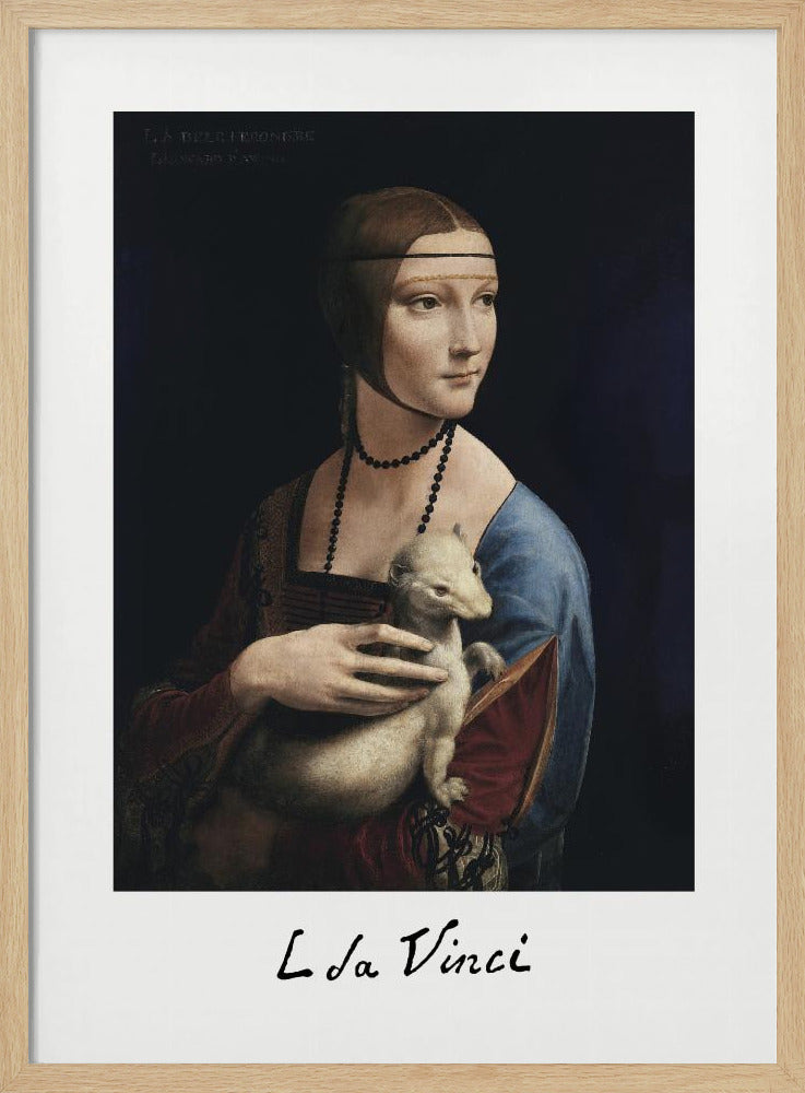 Lady With an Ermine (ca. 1490) - Poster / Art Print