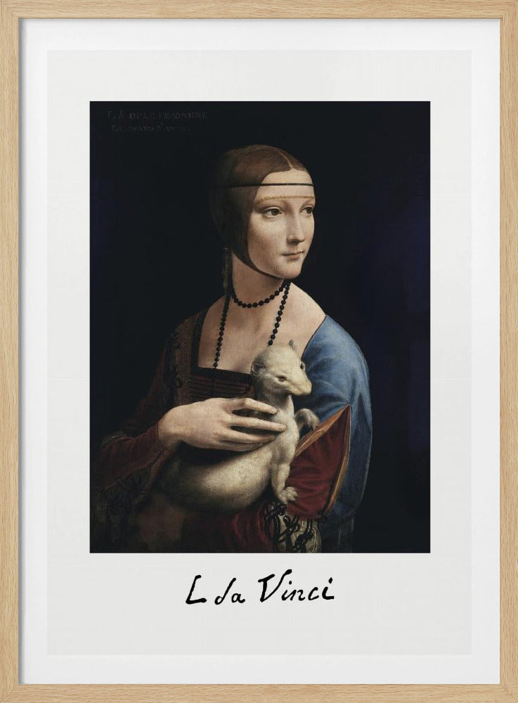 Lady With an Ermine (ca. 1490) - Poster / Art Print