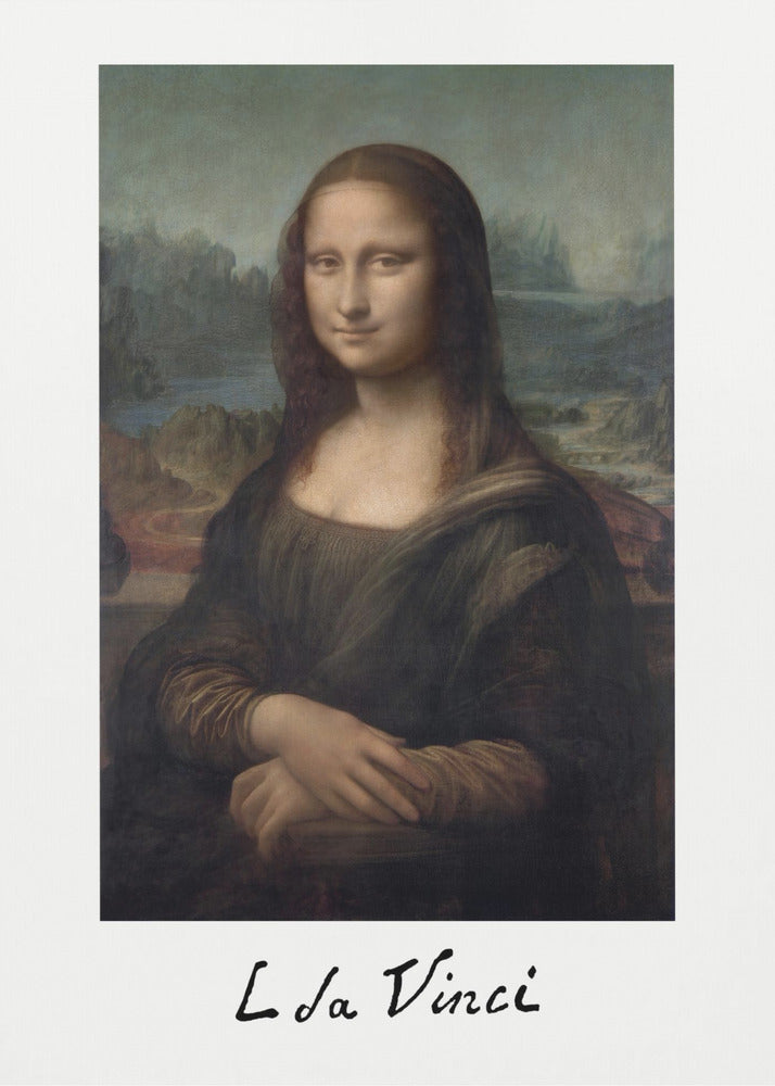 Mona Lisa Del Giocondo Signature (1503–1506) - Poster / Art Print