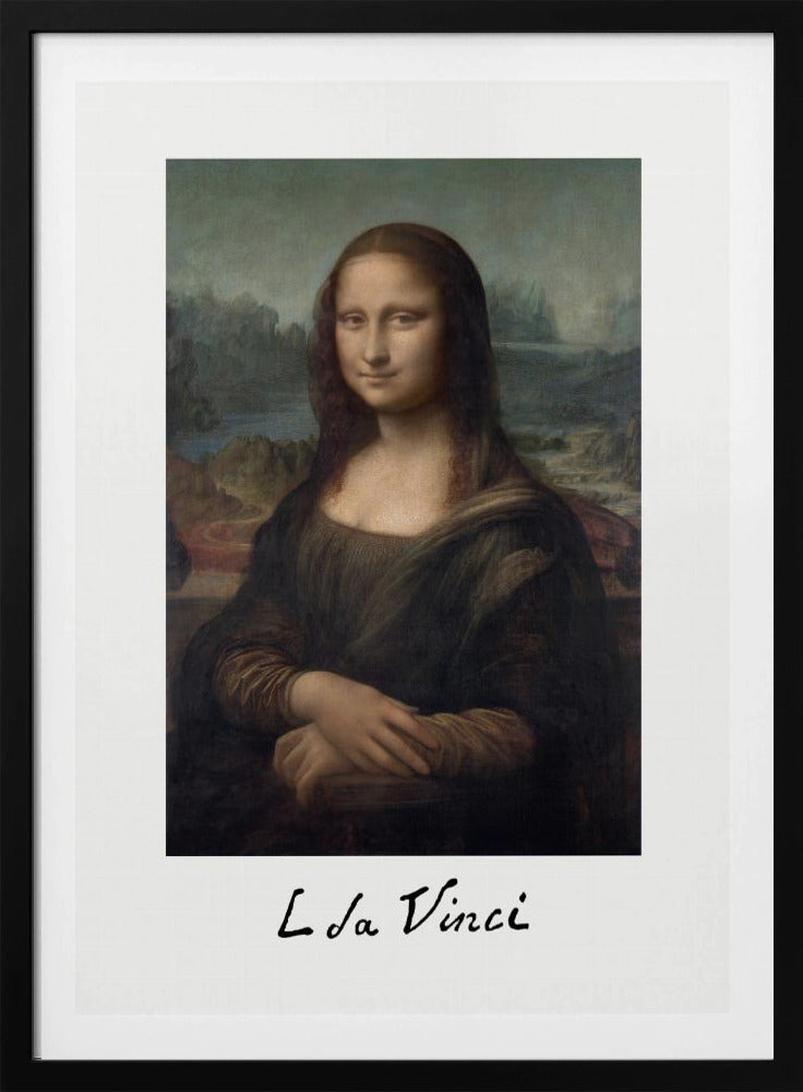 Mona Lisa Del Giocondo Signature (1503–1506) - Poster / Art Print