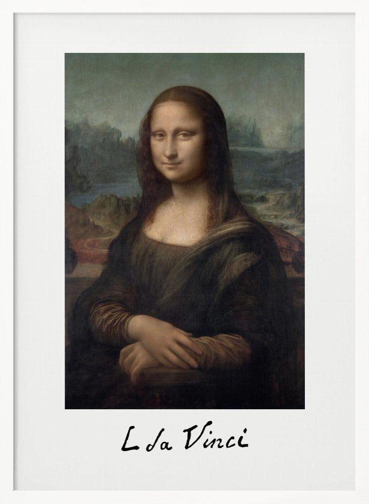 Mona Lisa Del Giocondo Signature (1503–1506) - Poster / Art Print