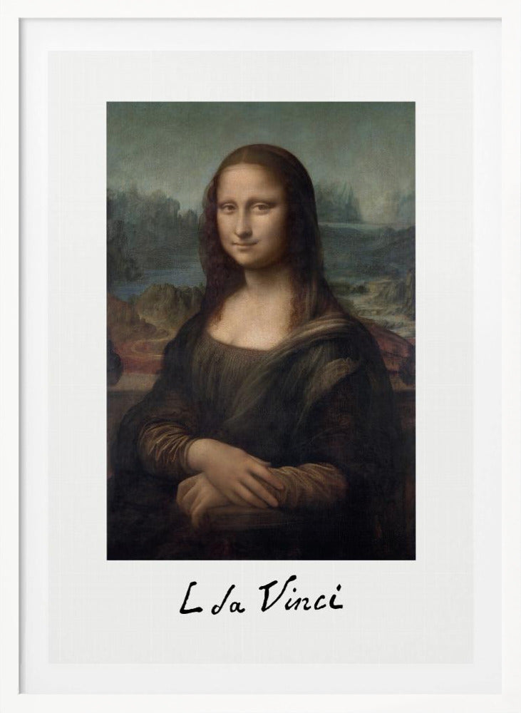 Mona Lisa Del Giocondo Signature (1503–1506) - Poster / Art Print