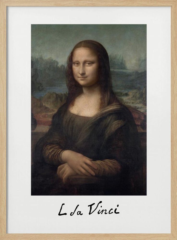 Mona Lisa Del Giocondo Signature (1503–1506) - Poster / Art Print