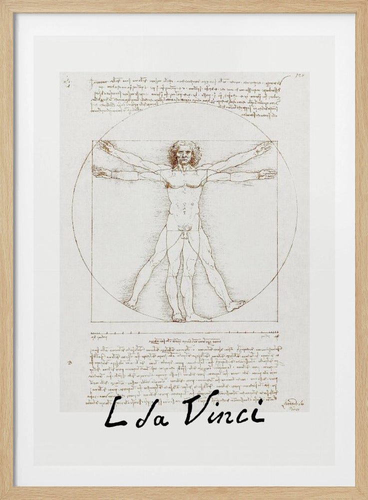 Vitruvian Man Signature - Poster / Art Print