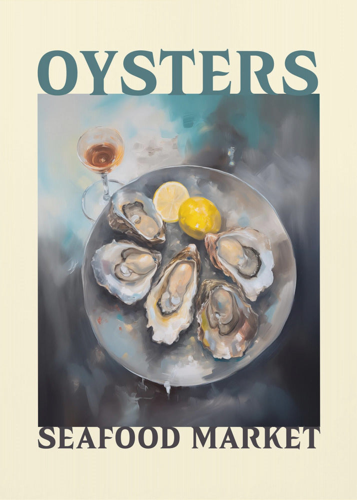 Oysters Seafood Market - Poster / Art Print