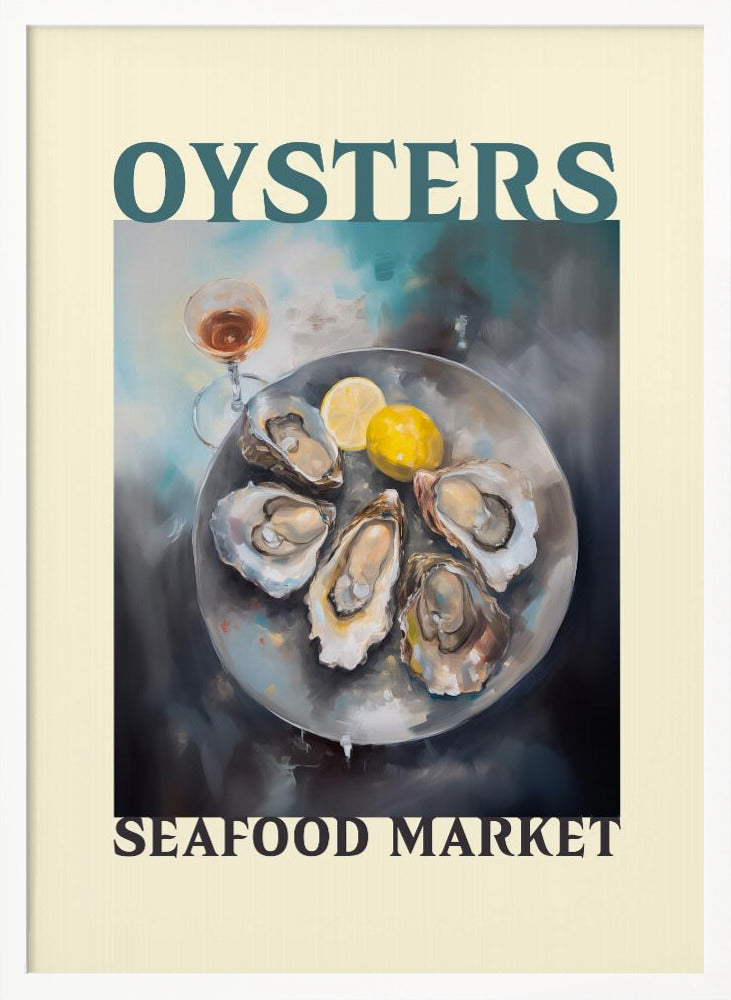 Oysters Seafood Market - Poster / Art Print