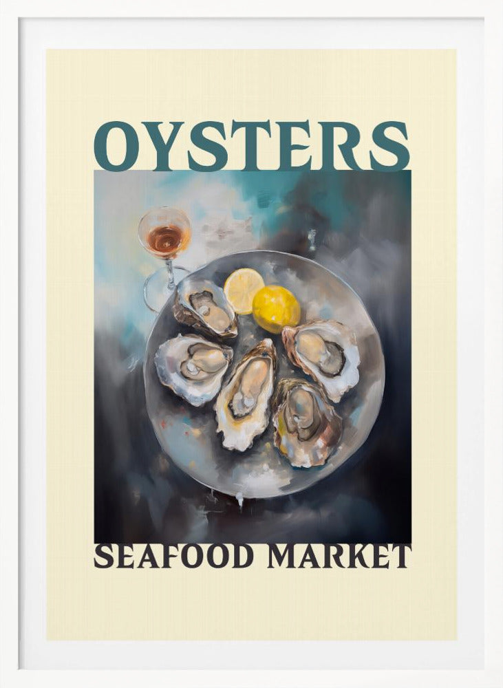 Oysters Seafood Market - Poster / Art Print